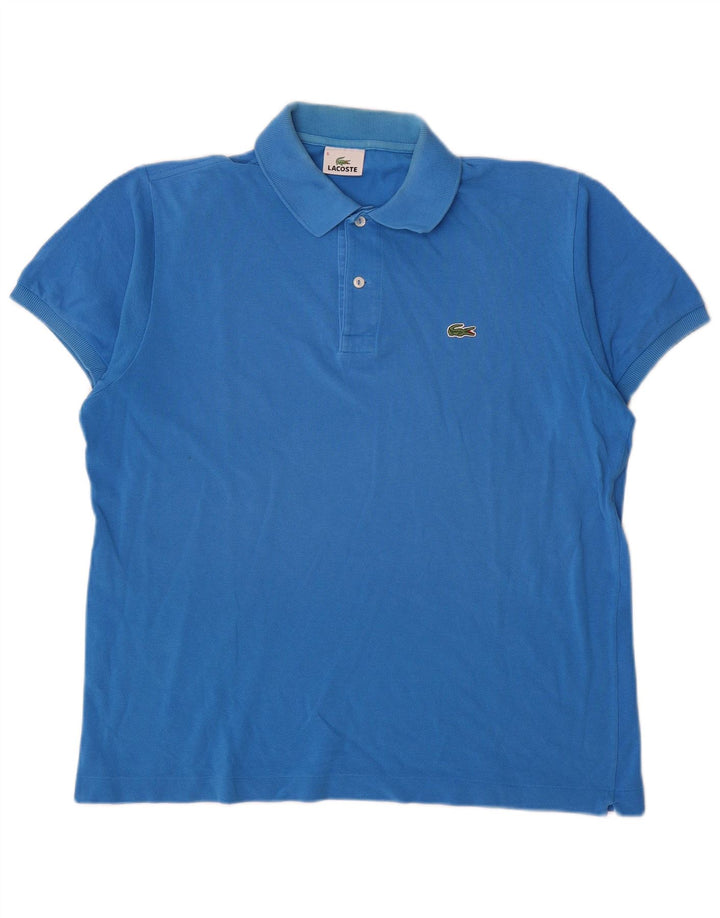 Camisa polo masculina Lacoste tamanho 5 grande azul