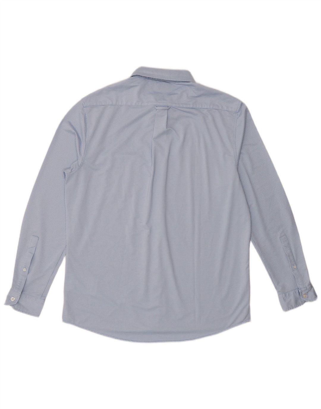 Camisa masculina Musto grande poliéster azul guingão