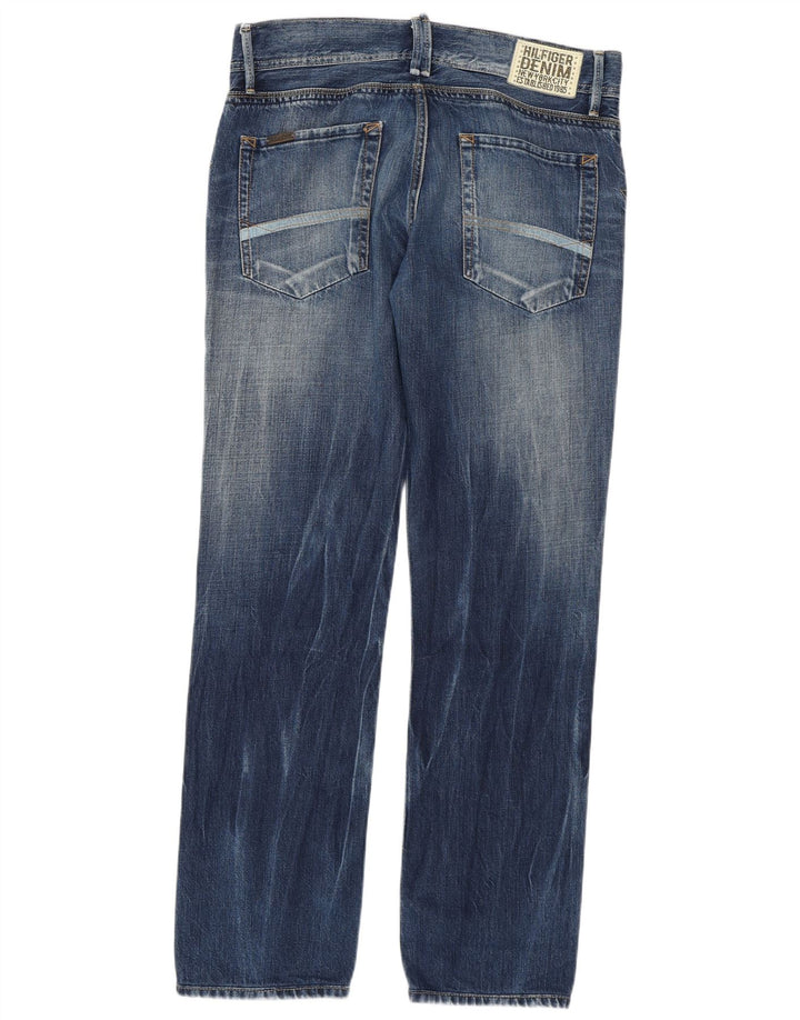 TOMMY HILFIGER Masculino Scanton Slim Jeans W32 L31 Azul Algodão