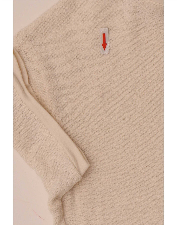 Camisa polo masculina Zara pequena off white