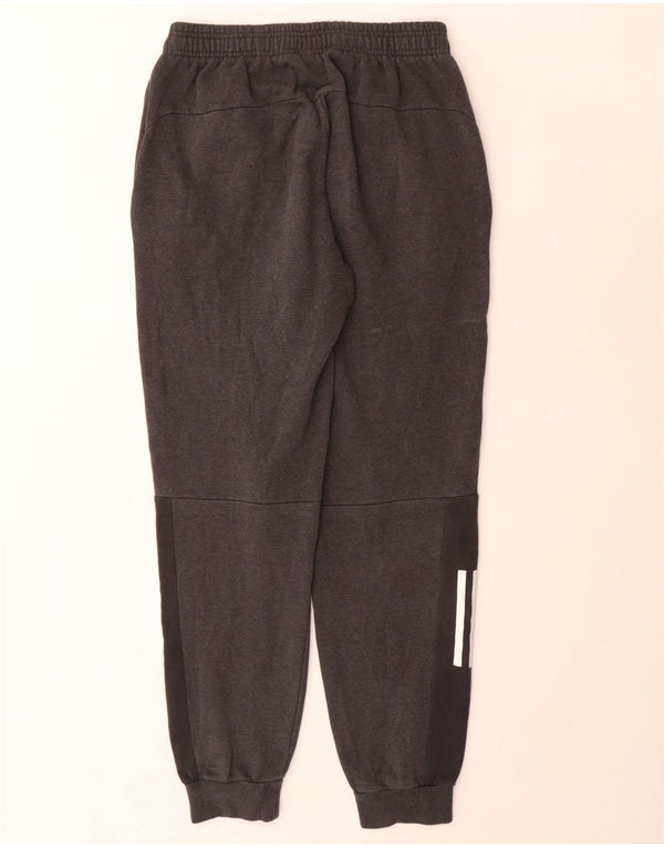 Adidas Mens Treino Calças Joggers Pequeno Algodão Cinza