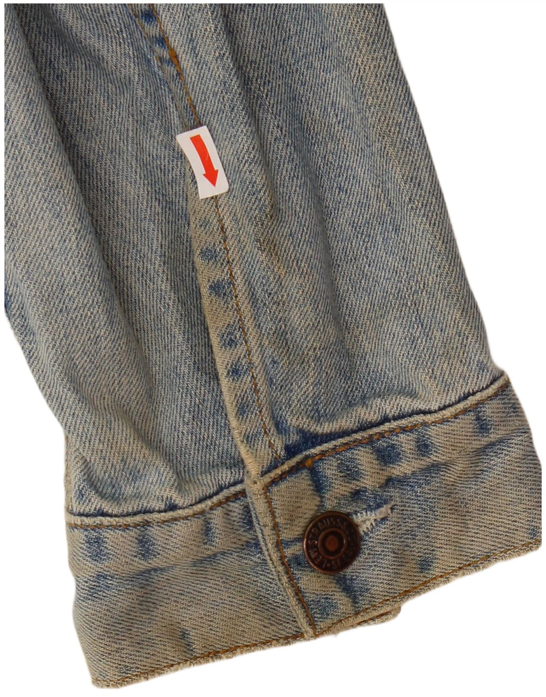 Jaqueta jeans masculina Levi's UK 40 grande algodão azul
