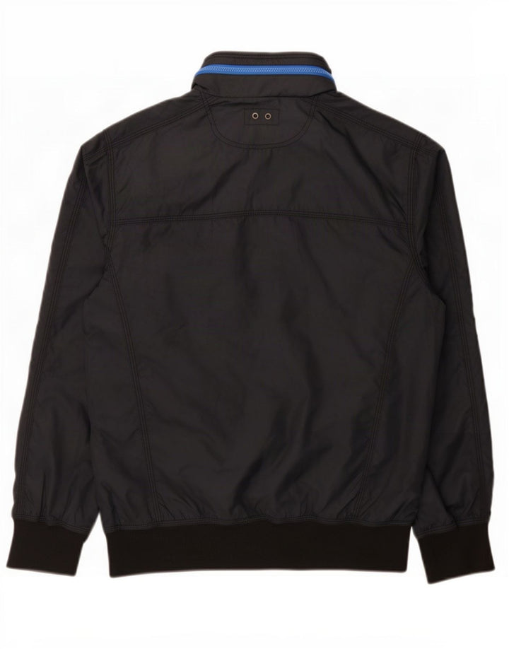 Jaqueta bomber com capuz masculina Converse Reino Unido 38 poliéster azul marinho médio