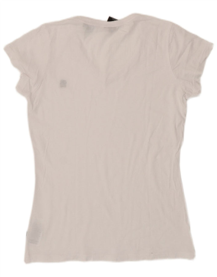 Camiseta feminina G-Star Top UK 12 algodão branco médio