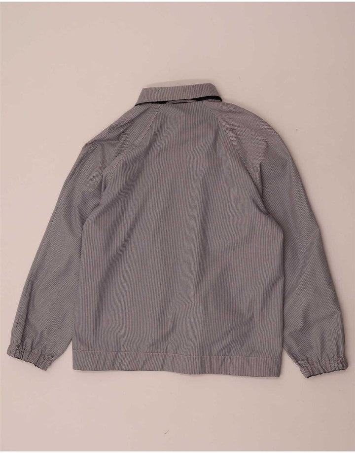 Jaqueta bomber reversível feminina vintage EU 38 poliéster azul marinho médio