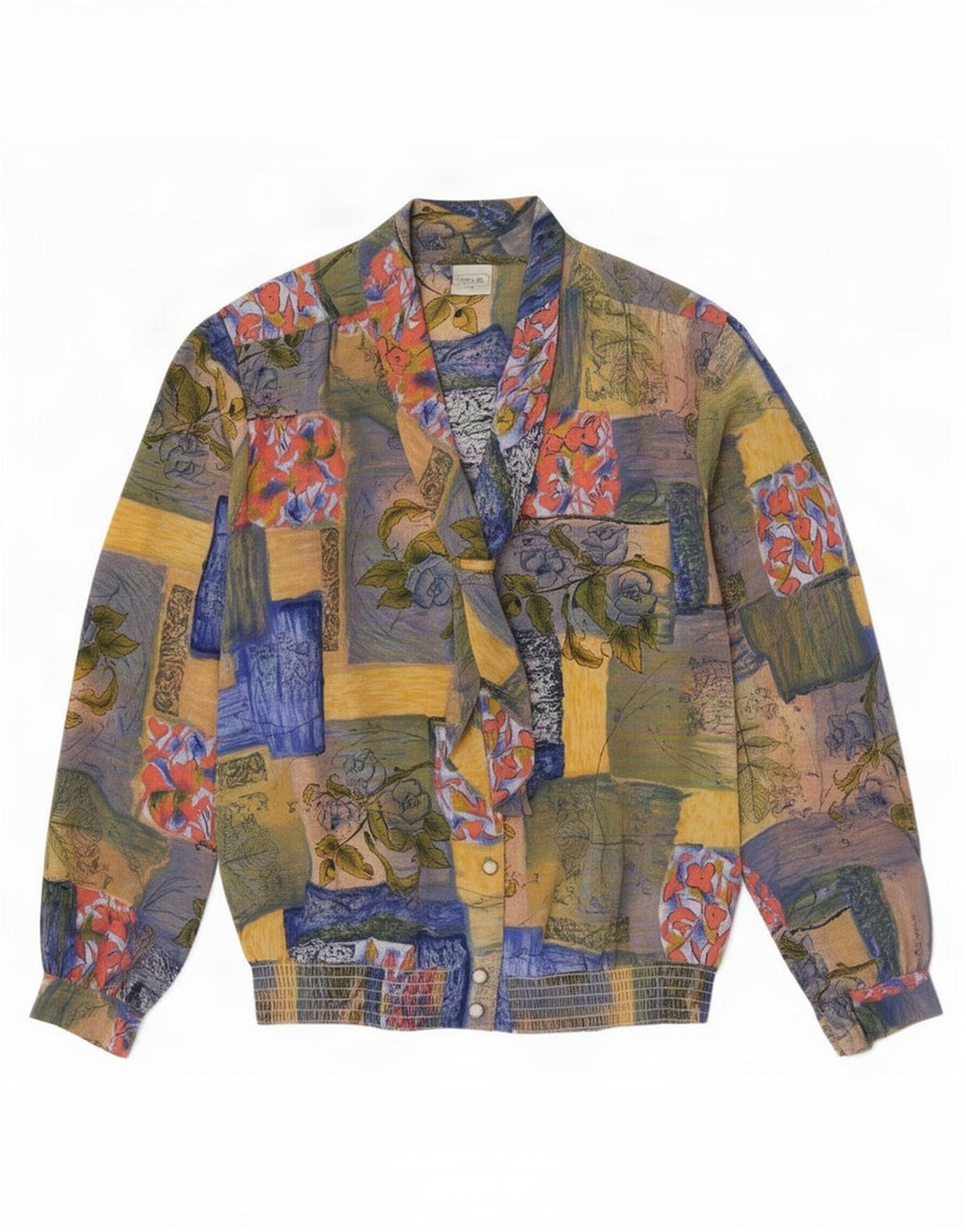 Blusa feminina Cavallaro Canda EU 44 XL patchwork multicolorido