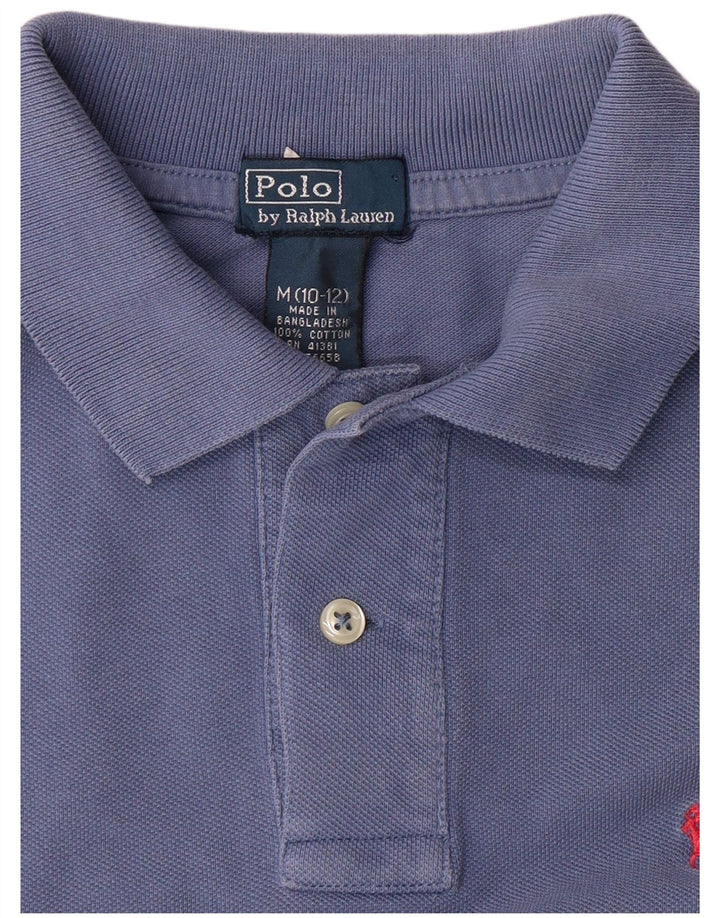 Camisa polo masculina POLO RALPH LAUREN 10-11 anos médio azul marinho algodão