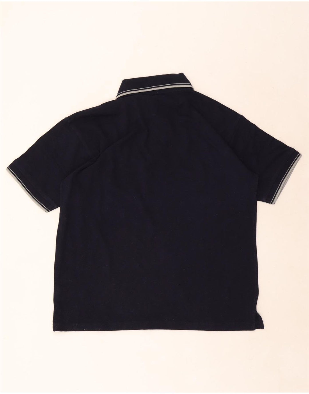 Camisa polo masculina Kappa grande algodão listrado azul marinho