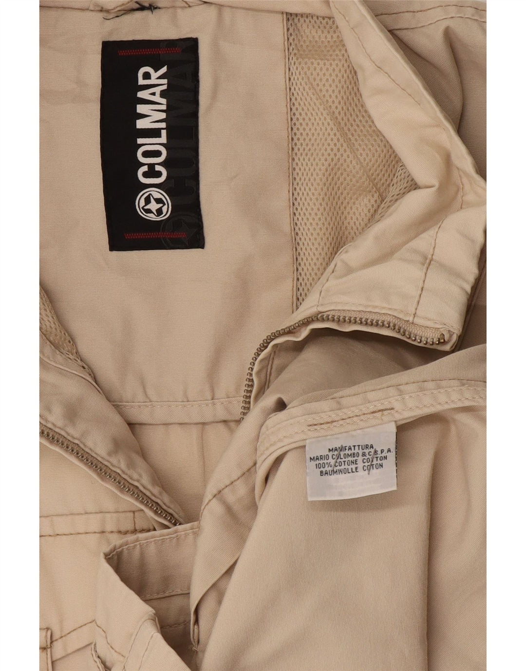 Colete utilitário masculino Colmar UK 42 XL algodão bege