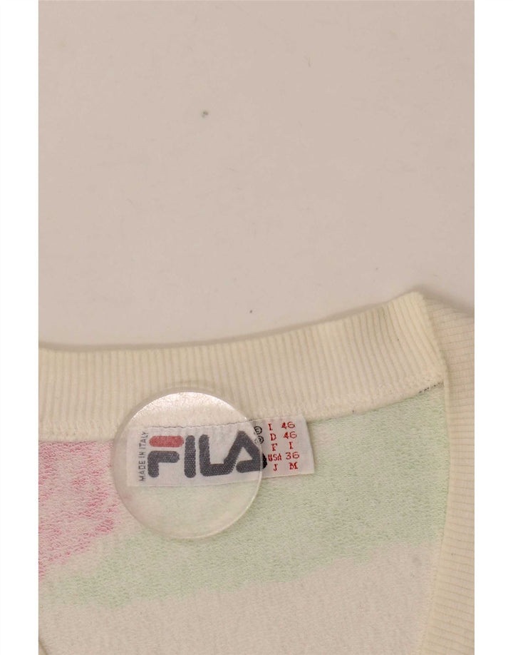 Fila Womens Vest Tank Top IT 46 Grande Branco