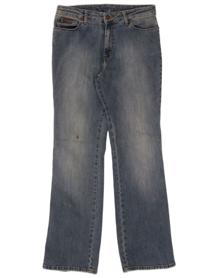 Wrangler feminino bootcut jeans W30 L30 azul algodão