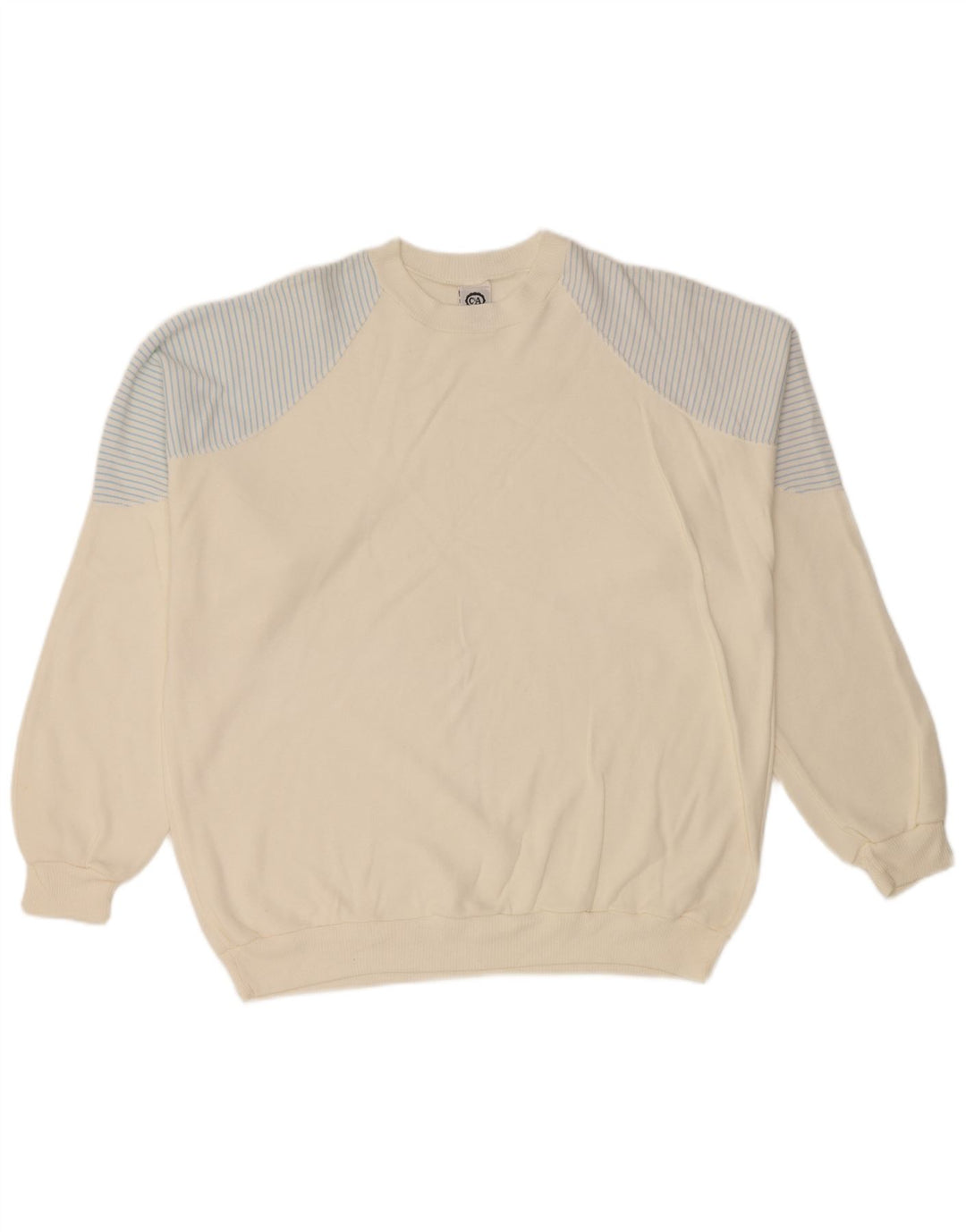 Moletom masculino C&A Jumper IT 52/54 grande algodão listrado branco
