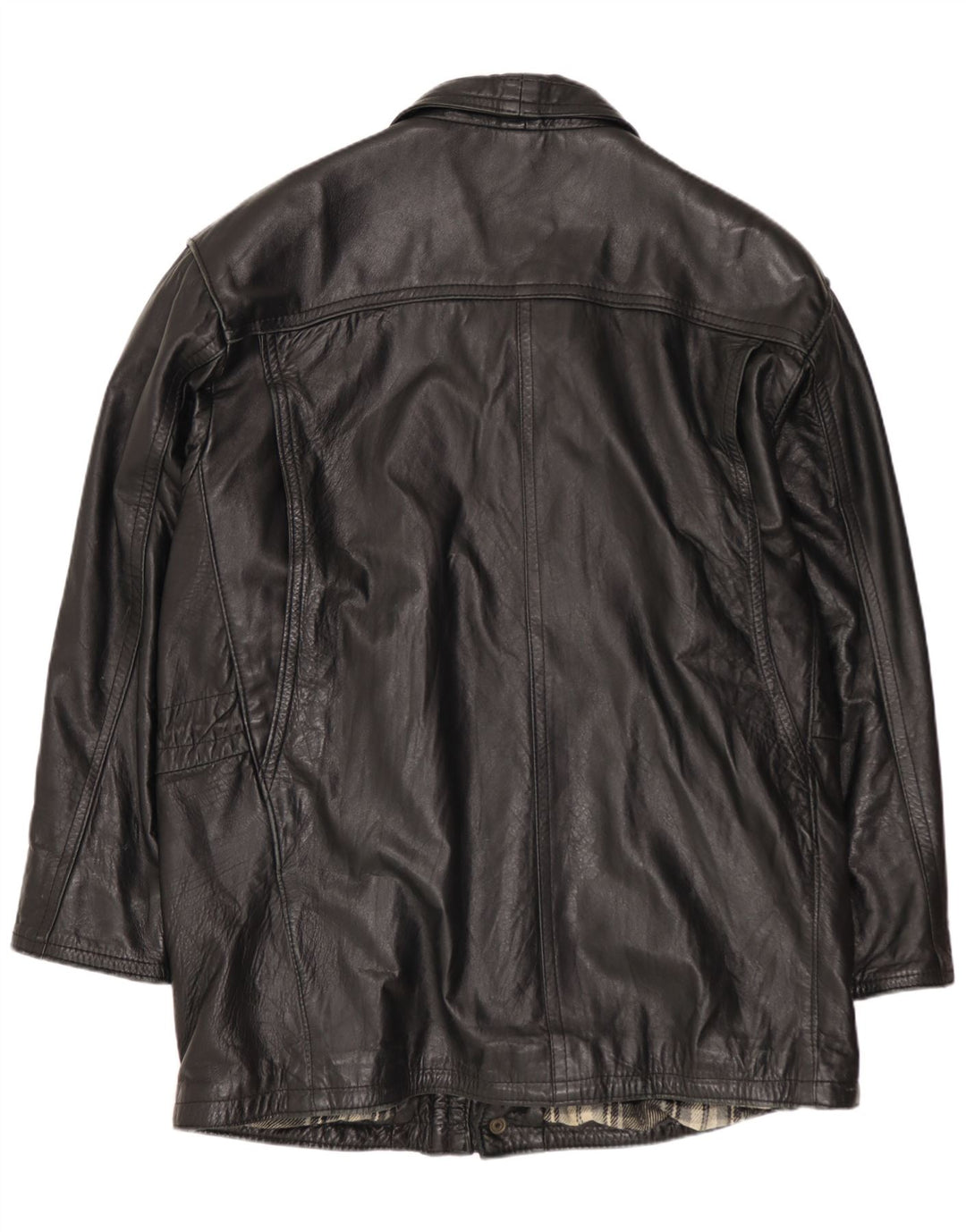 Jaqueta de couro masculina FLORENCE UK 40 grande couro preto