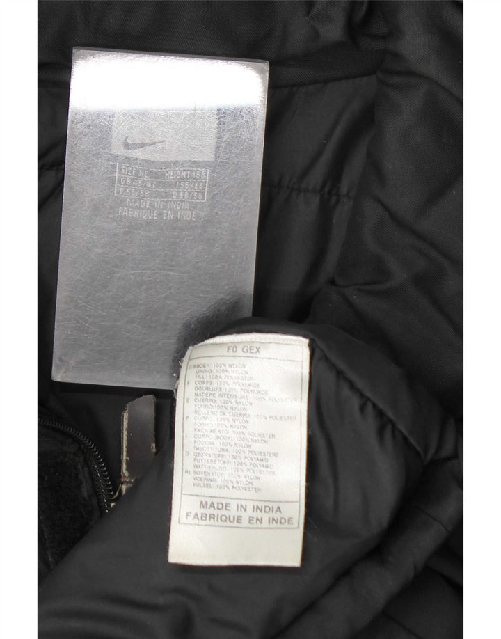 Jaqueta corta-vento masculina Nike UK 45/47 XL preto nylon