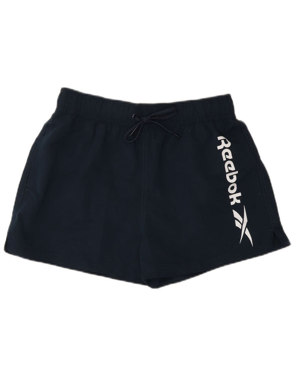 Reebok Mens Graphic Swimwear Pequeno Poliéster Azul Marinho