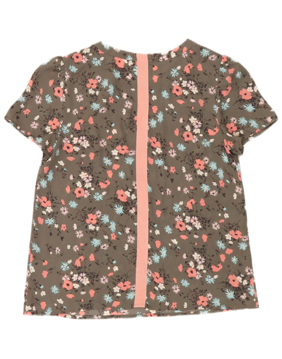 Blusa feminina Oasis UK 10 pequena floral verde