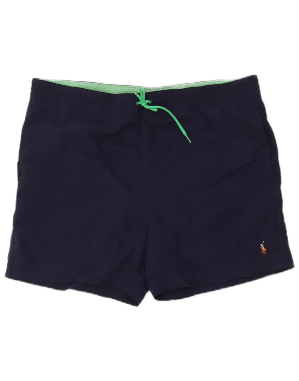 Polo Ralph Lauren Calções de banho masculino médio azul marinho nylon
