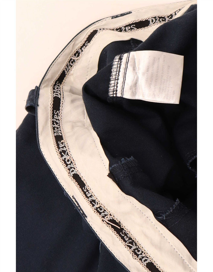 Calças Chino retas masculinas Dickies W36 L33 poliéster azul marinho