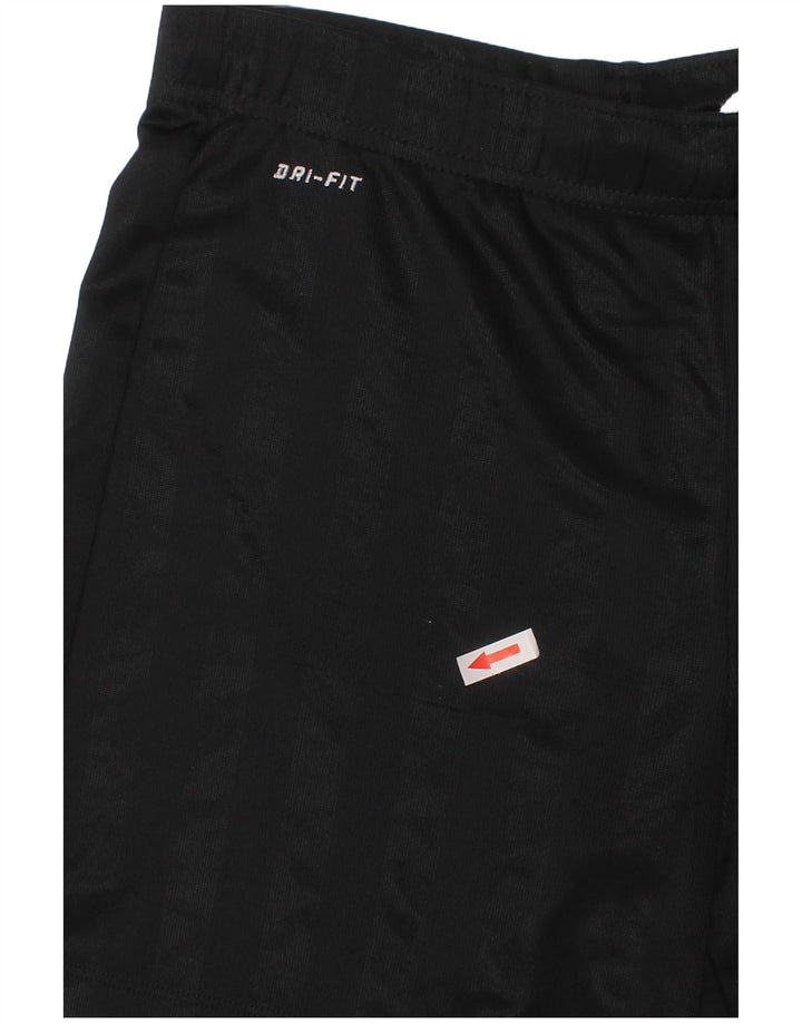 Shorts esportivos Nike Boys Dri Fit 10-11 anos médio preto listrado poliéster