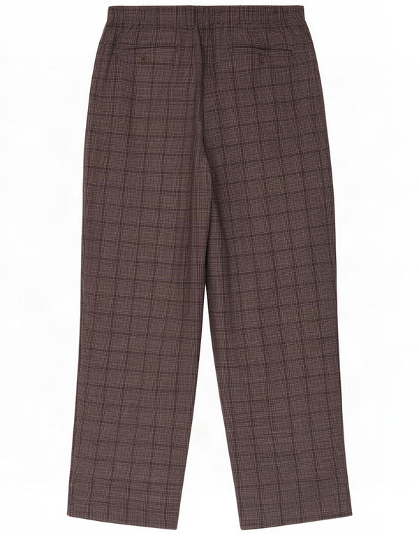 Zara Calças Chino de ajuste solto para meninas 13-14 anos W25 L26 cinza Houndstooth