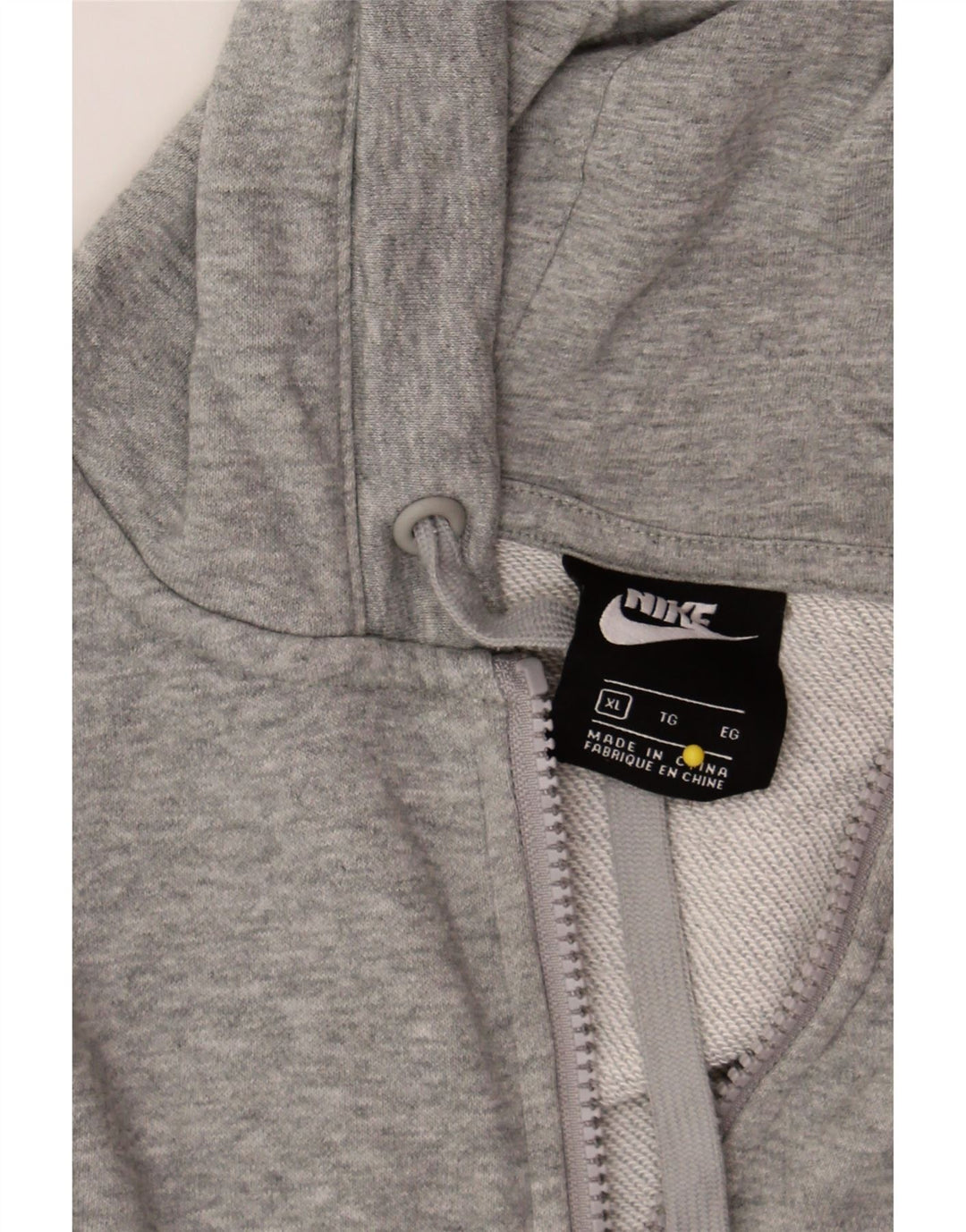 NIKE Womens Zip Hoodie Sweater UK 18 XL Grey Cotton Vintage Nike and Second-Hand Nike from Messina Hembry 