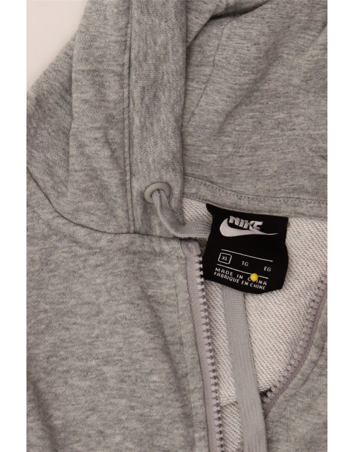 NIKE Womens Zip Hoodie Sweater UK 18 XL Grey Cotton Vintage Nike and Second-Hand Nike from Messina Hembry 
