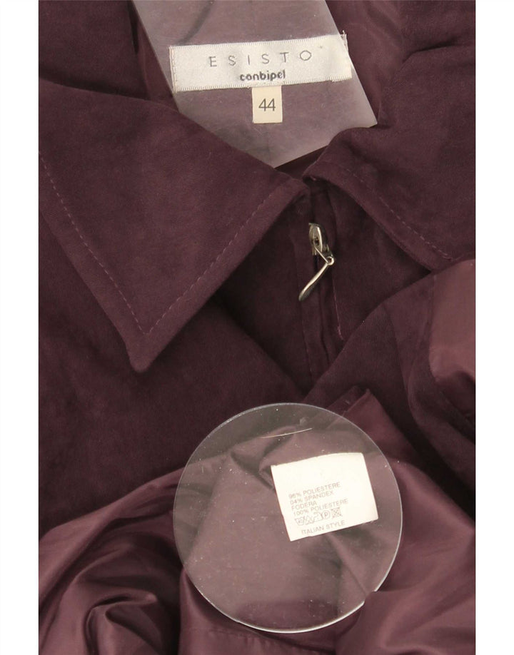 Jaqueta bomber feminina Conbipel IT 44 poliéster roxo médio