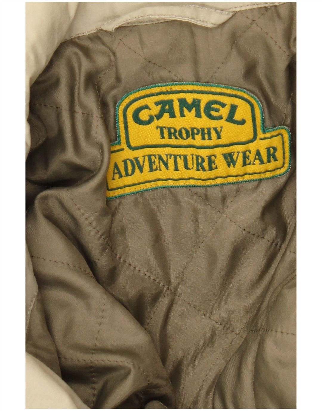 Jaqueta corta-vento masculina Camel Active com capuz UK 48 4XL bege Colourblock