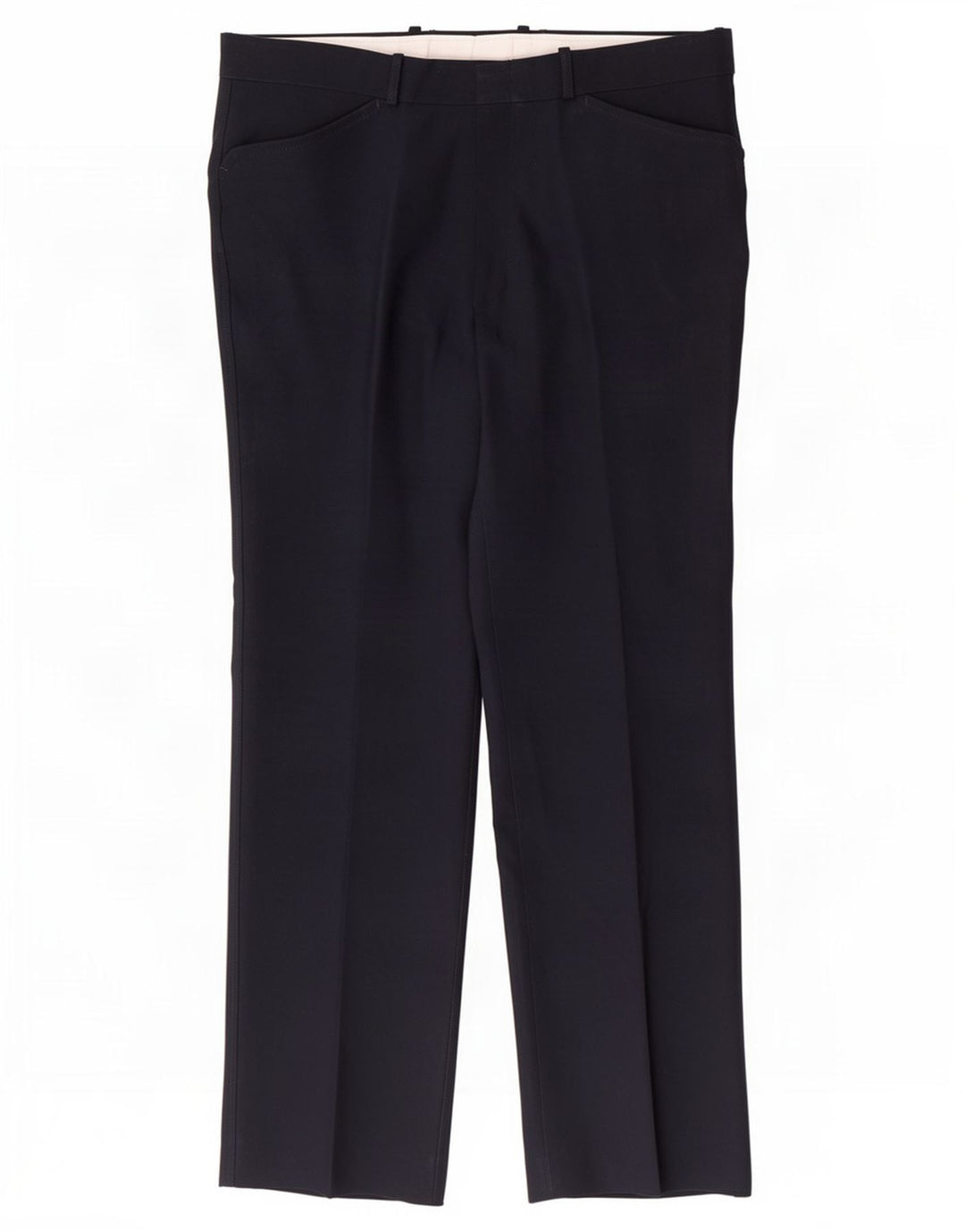 Calça casual reta masculina Farah W36 L30 poliéster azul marinho