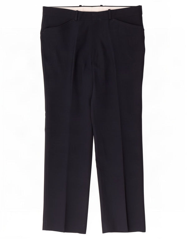 Calça casual reta masculina Farah W36 L30 poliéster azul marinho