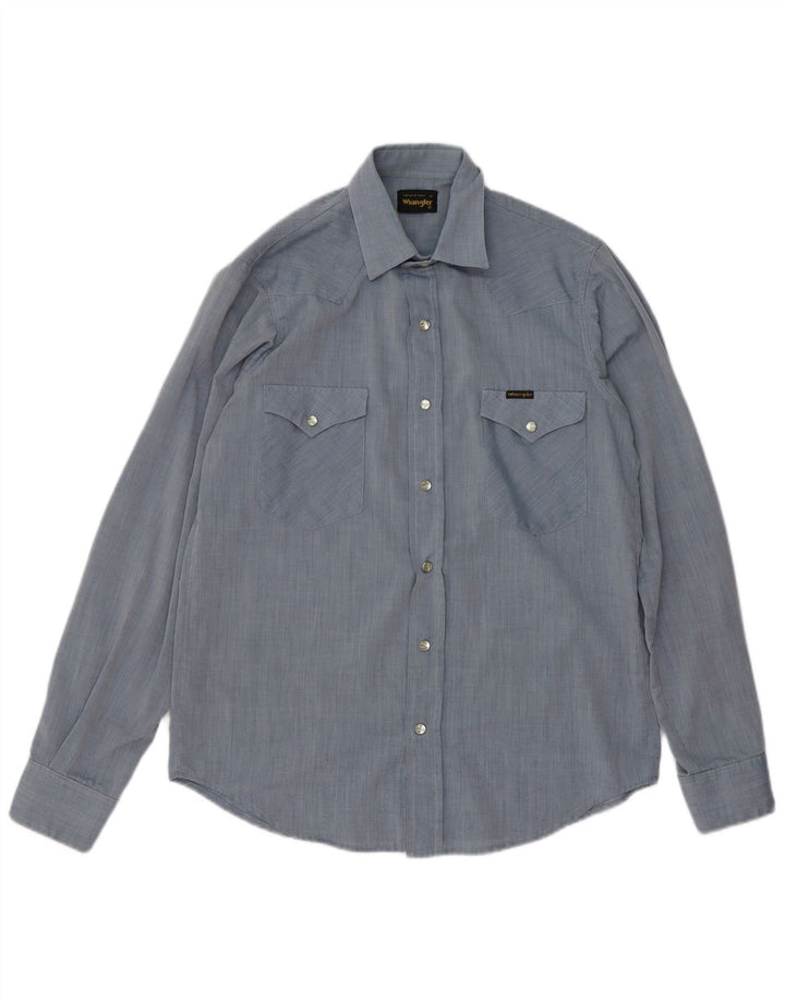 Camisa masculina WRANGLER azul médio