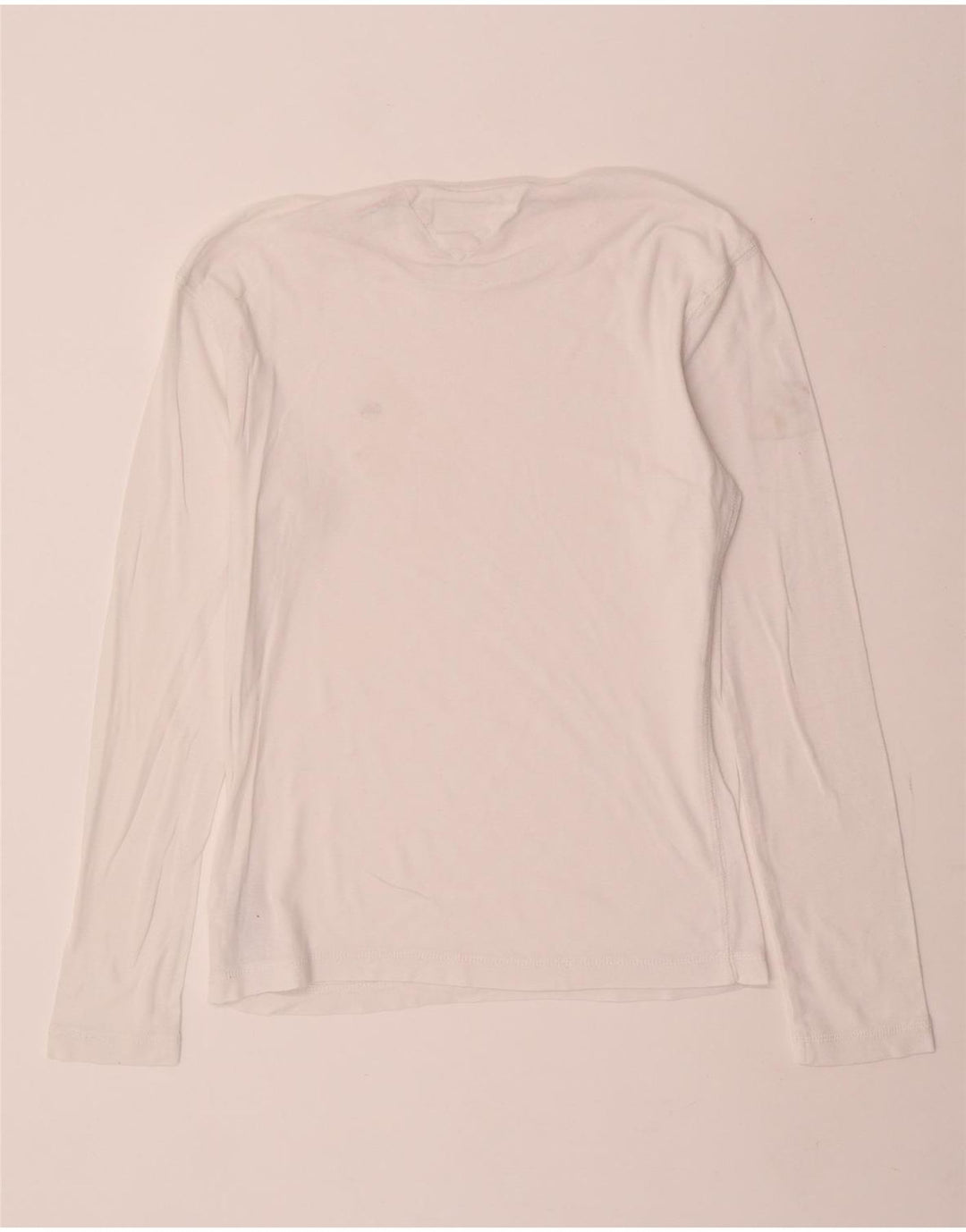 Top masculino Tommy Hilfiger manga comprida médio algodão branco