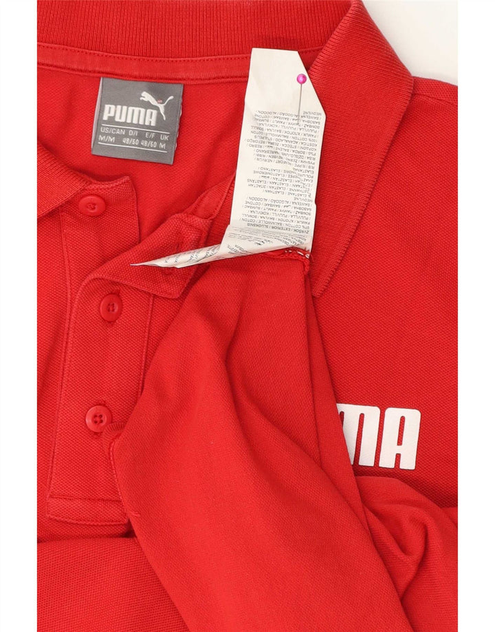 Camisa polo masculina Puma médio algodão vermelho