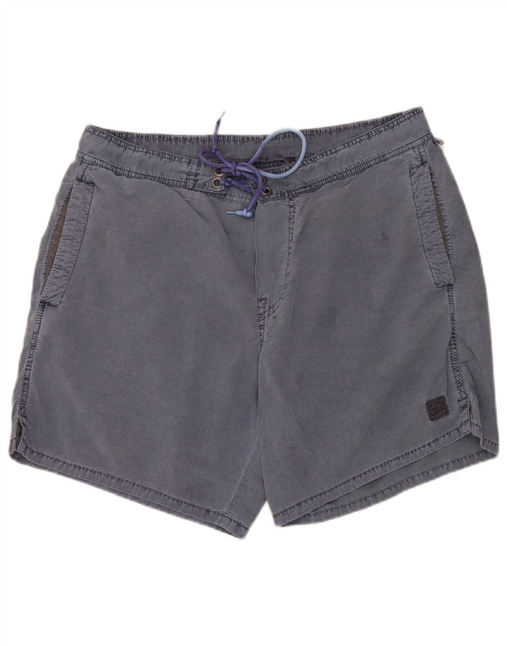 Shorts casuais masculinos Murphy & Nye W38 XL algodão azul