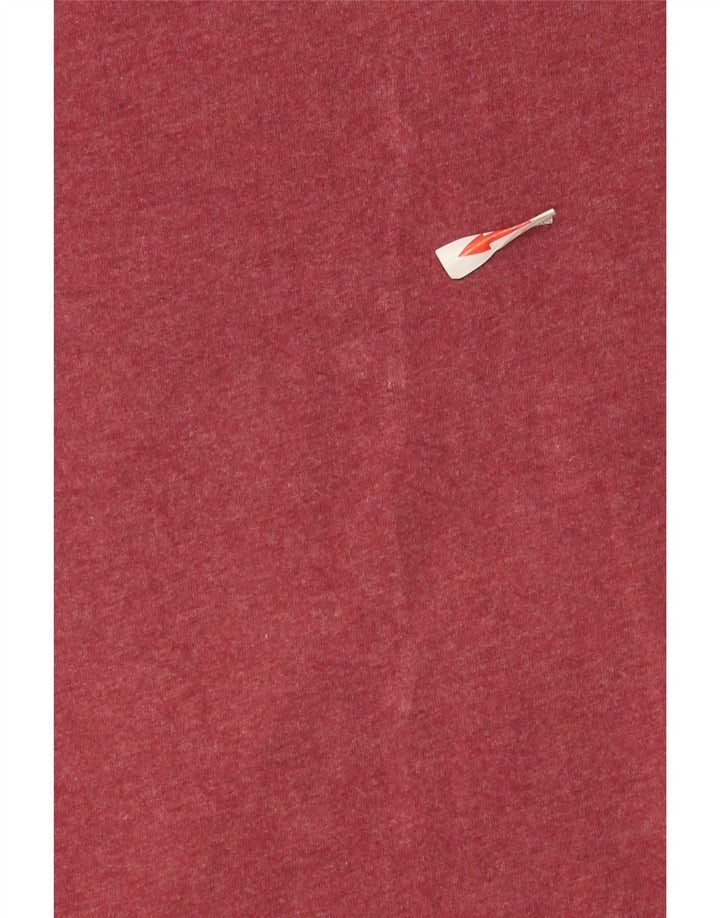 Camiseta masculina Superdry Top pequeno algodão Borgonha