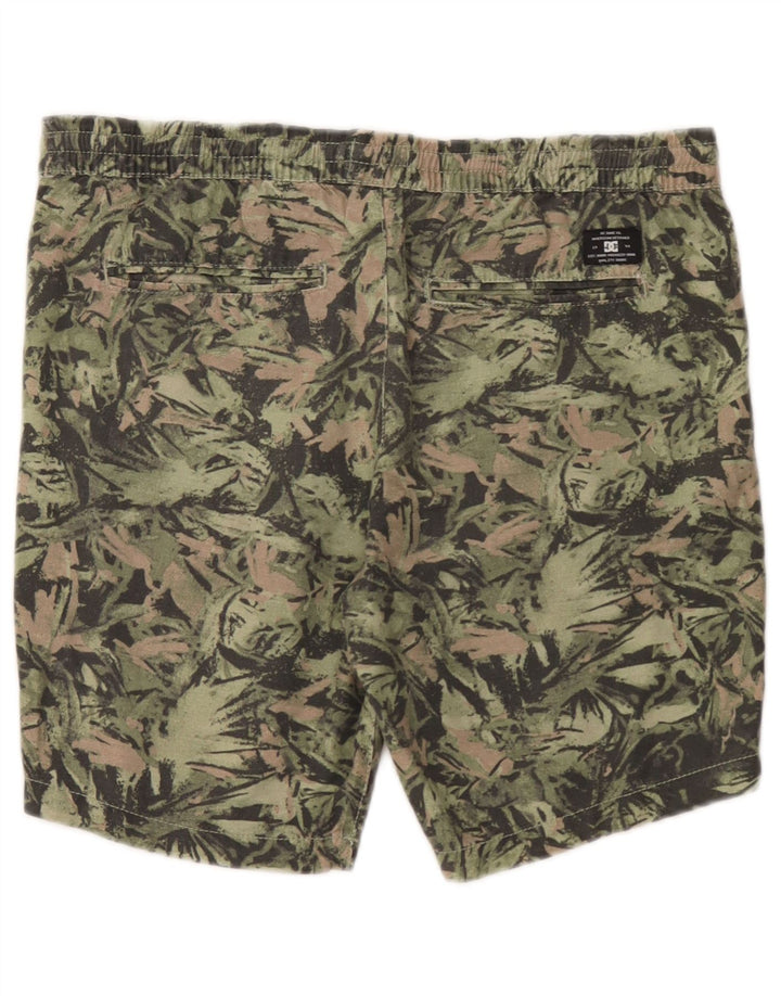 Shorts esportivos masculinos DC pequeno algodão camuflado verde