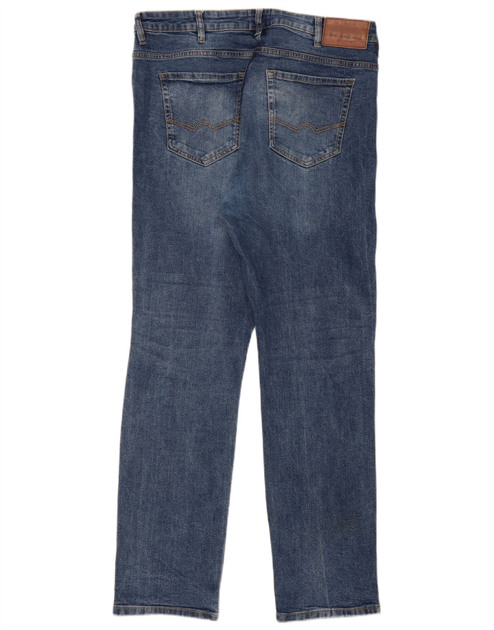 Ben Sherman Calça jeans reta masculina W38 L31 algodão azul