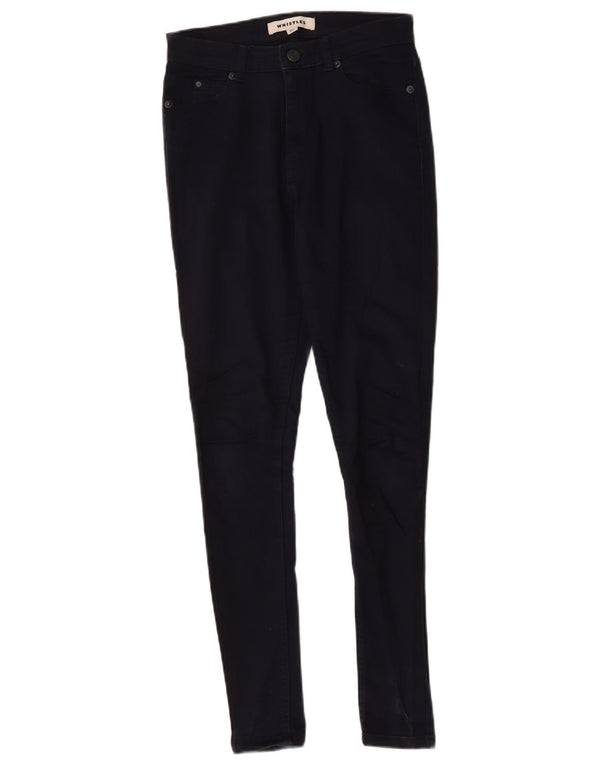 Calça jeans skinny feminina Whistles W26 L29 algodão azul marinho