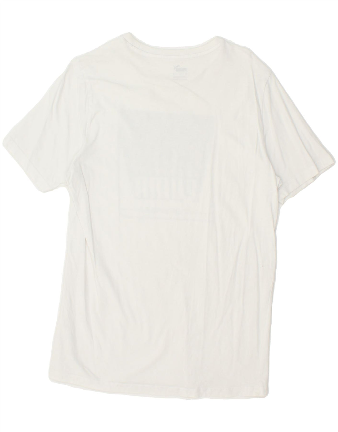PUMA Mens Graphic T-Shirt Top Medium White Cotton Vintage Puma and Second-Hand Puma from Messina Hembry 