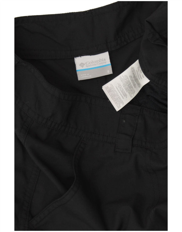 Shorts cargo feminino COLUMBIA US 8 médio W32 preto nylon