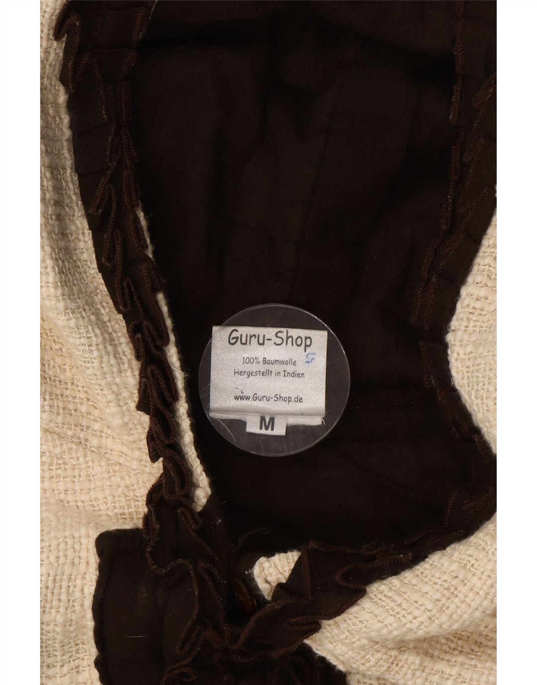 GURU Girls Hooded Gilet 11-12 Years Medium Beige Cotton Vintage Guru and Second-Hand Guru from Messina Hembry 