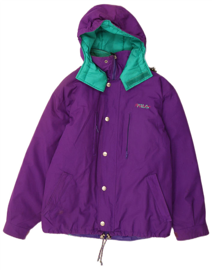 Jaqueta de esqui com capuz Fila Boys 13-14 anos roxo Colourblock poliéster