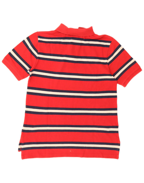 Polo Ralph Lauren Boys Polo Shirt 14-15 Years Large Red Striped Cotton