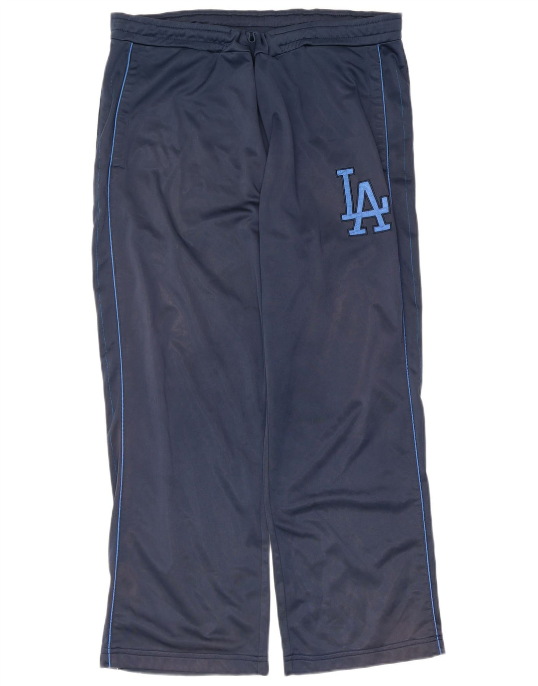 Majestic Mens Cooperstown Graphic Calça de treino XL azul marinho poliéster