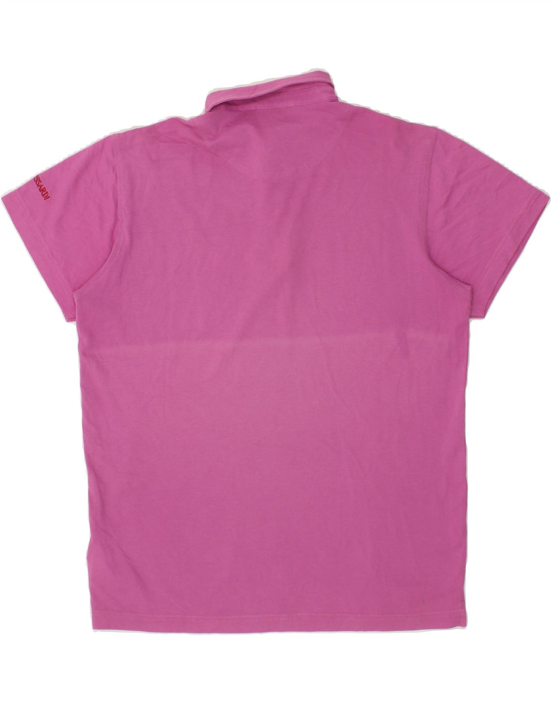 TRUSSARDI Mens Polo Shirt XL Purple Cotton Vintage Trussardi and Second-Hand Trussardi from Messina Hembry 