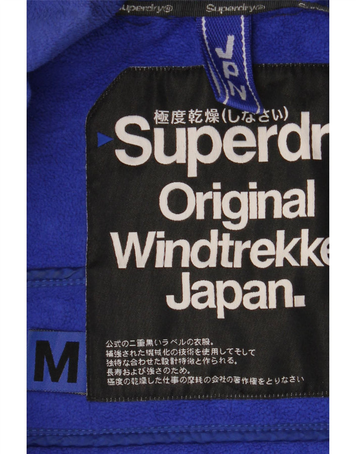 Jaqueta corta-vento masculina SUPERDRY The Windtrekker com capuz Reino Unido 38 cinza médio