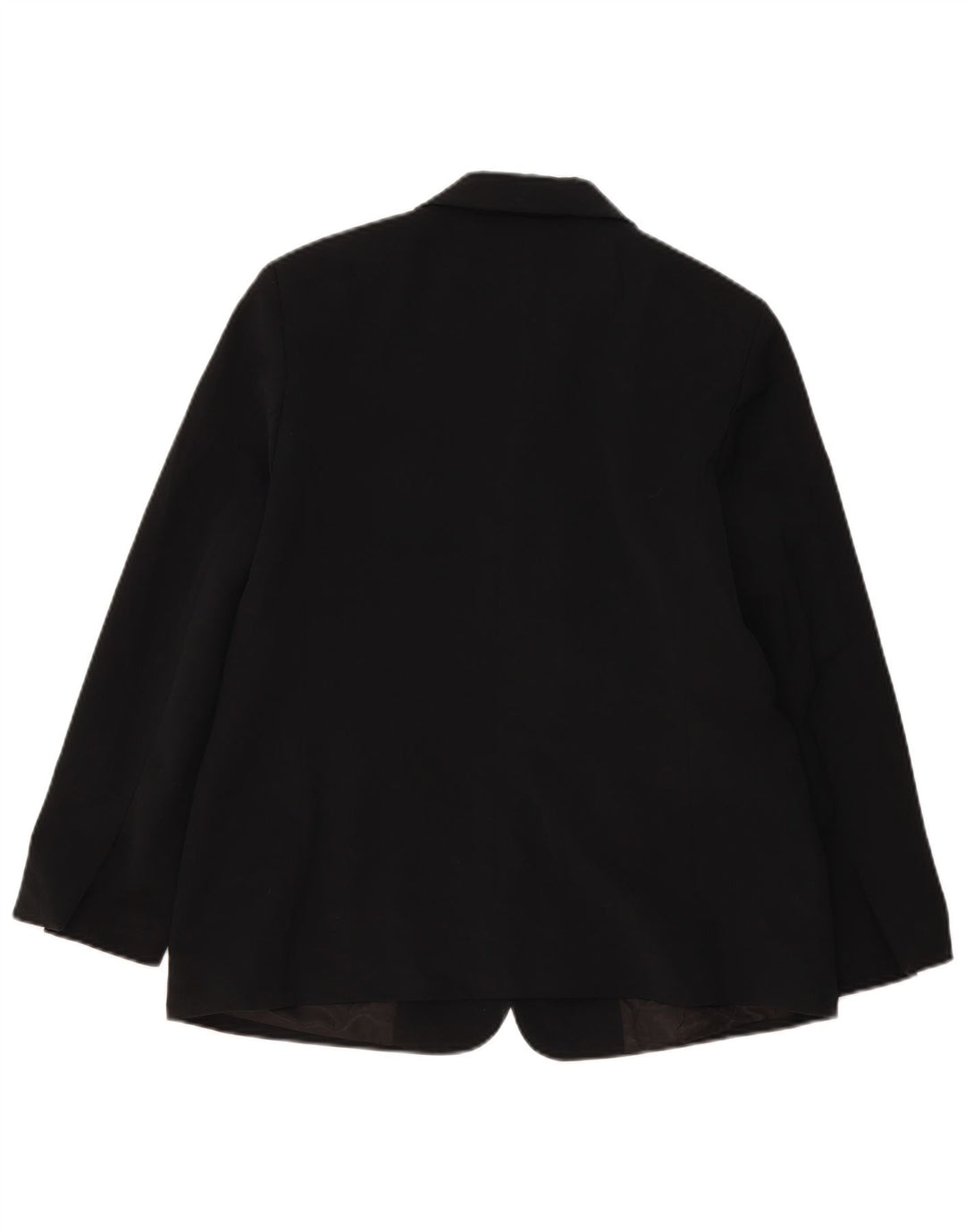 Jaqueta blazer feminina de 3 botões L.L.Bean US 14 XL preto poliéster