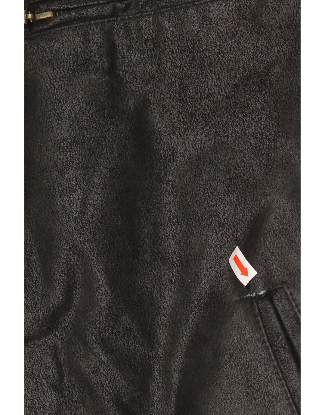 Jaqueta de couro masculina Bata IT 48 couro preto médio