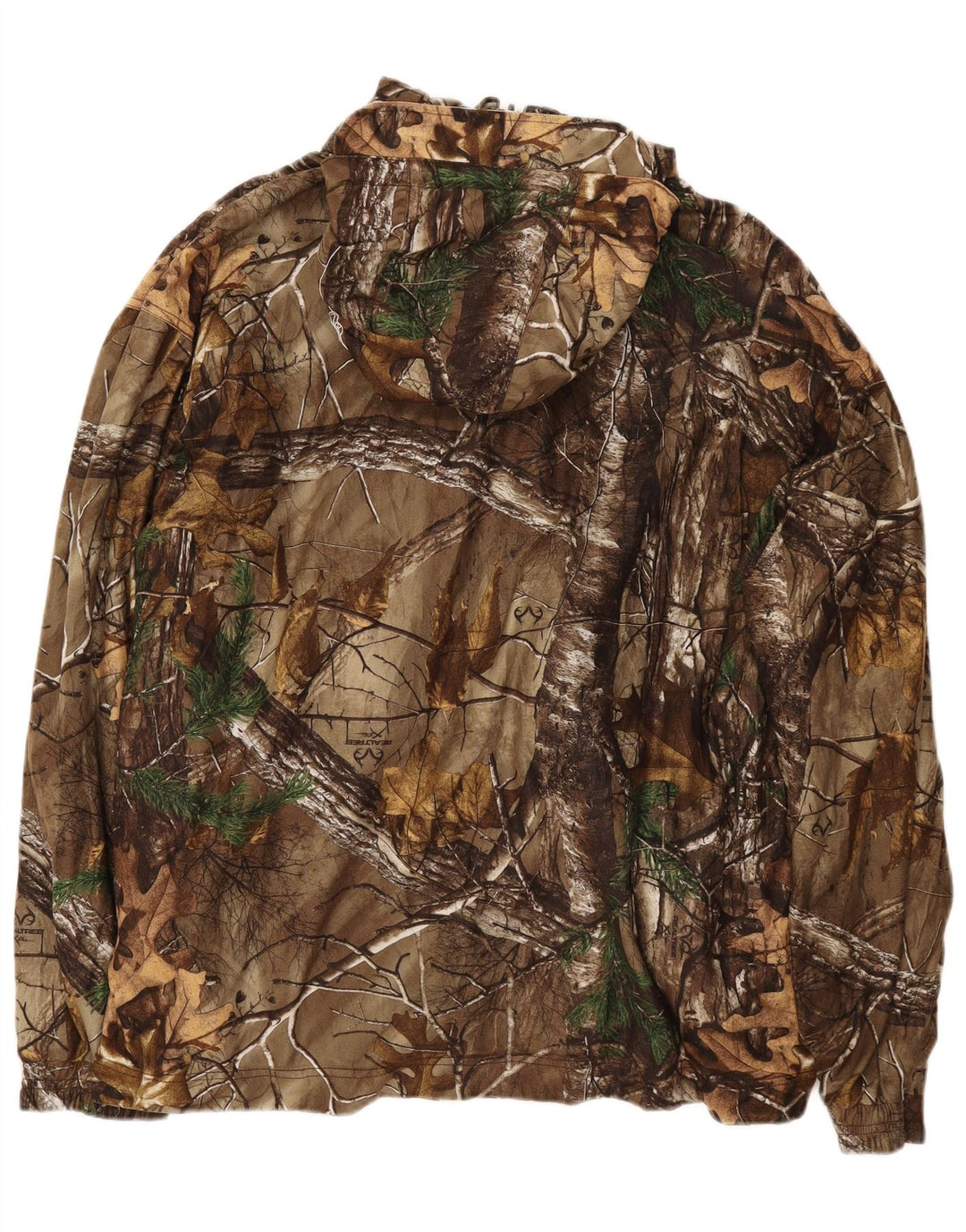 Jaqueta bomber com capuz masculina Gamehide Reino Unido 44 2XL poliéster camuflado marrom