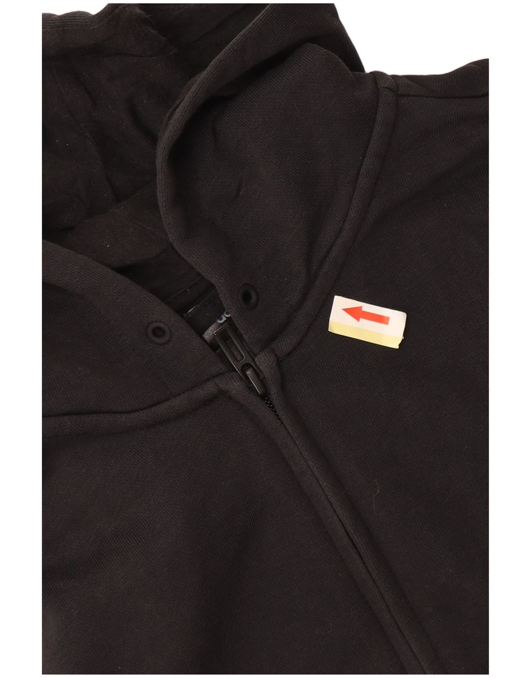 Suéter adidas feminino com capuz e zíper Reino Unido 14 grande algodão preto